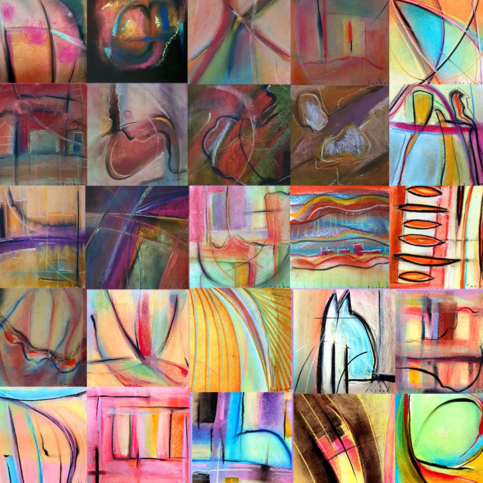 ARGON Panel — Fragmented Grid of 25